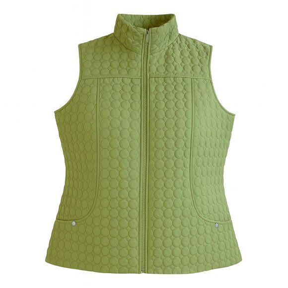 Great Northwest Indigo Quilted Olive Green Vest with Pockets Size 1X - Picture 1 of 8